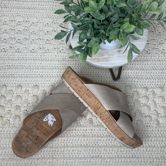 KORKS by KORK EASE Leather Criss Cross Sandal 9M - Picture 4 of 7